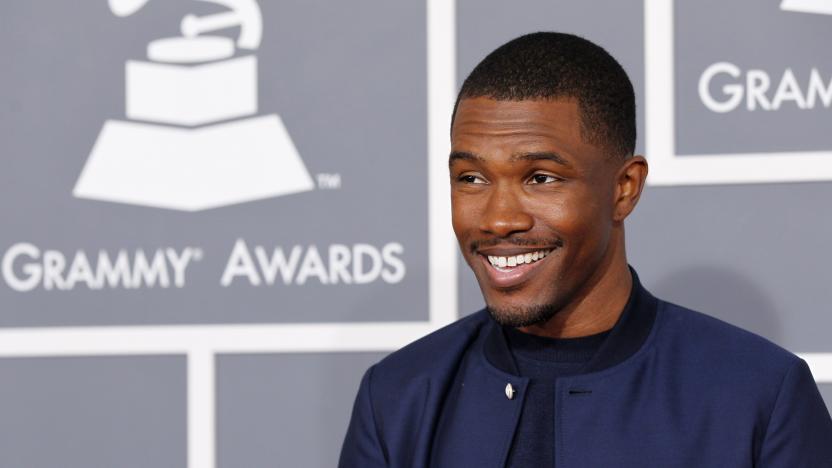 Singer-songwriter Frank Ocean arrives at the 55th annual Grammy Awards in Los Angeles, California February 10, 2013.  REUTERS/Mario Anzuoni (UNITED STATES  - Tags: ENTERTAINMENT)  (GRAMMYS-ARRIVALS)