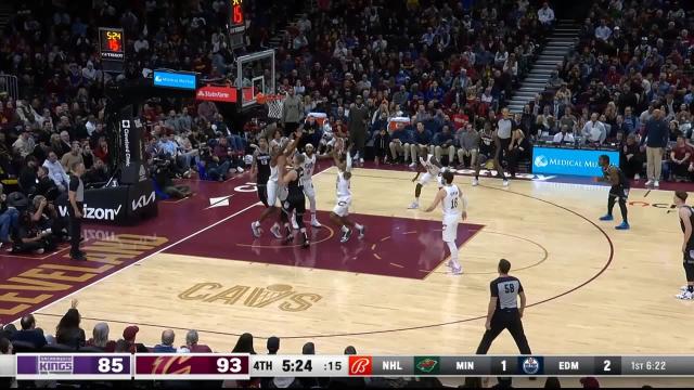 Domantas Sabonis with an and one vs the Cleveland Cavaliers