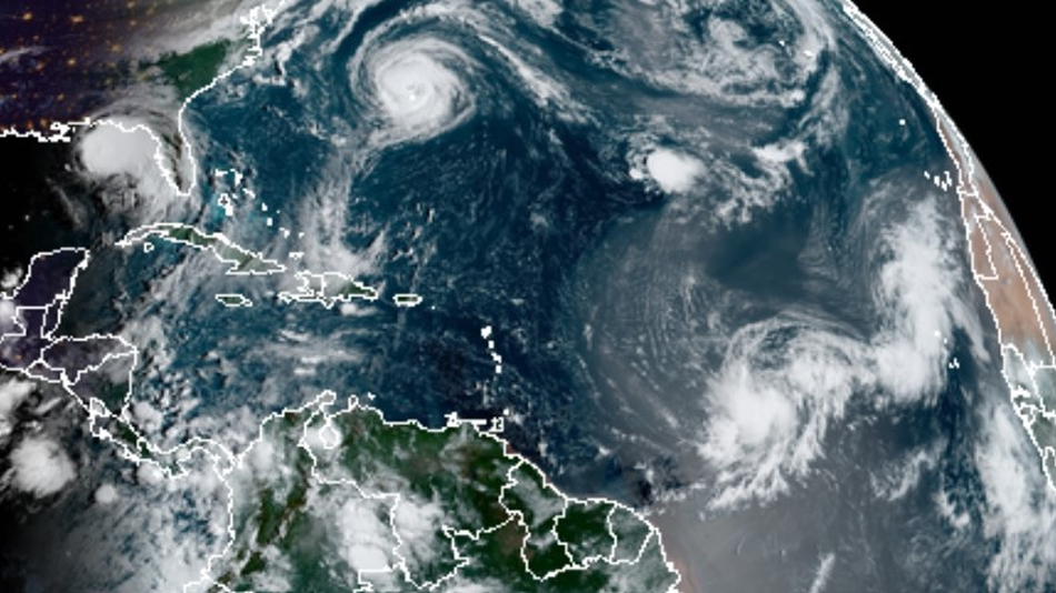 Storms in the Atlantic Ocean