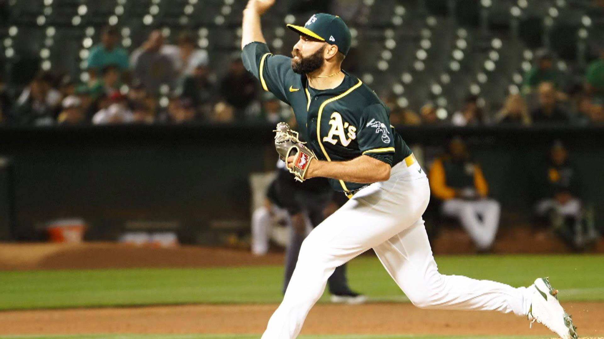 A's reliever Lou Trivino working through struggles