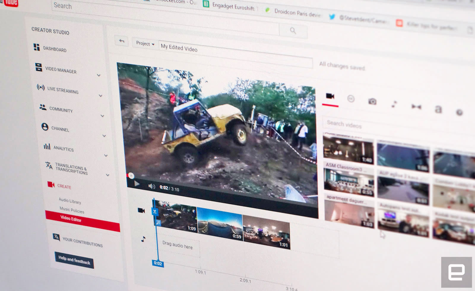 Slashcam News : The YouTube video editor: a closer look