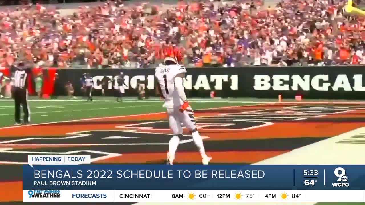 5 things to know about Bengals' 2022 schedule