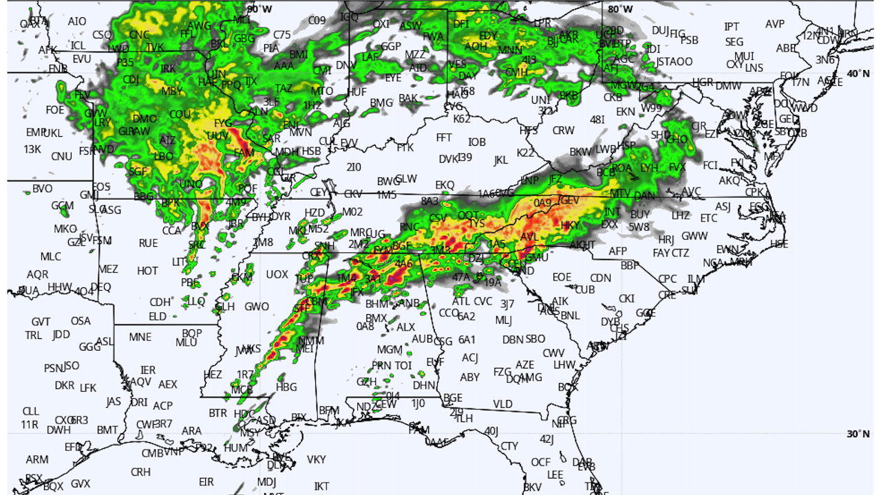 A major tornado outbreak is set to hit the South, with a rare ‘high risk’ threat