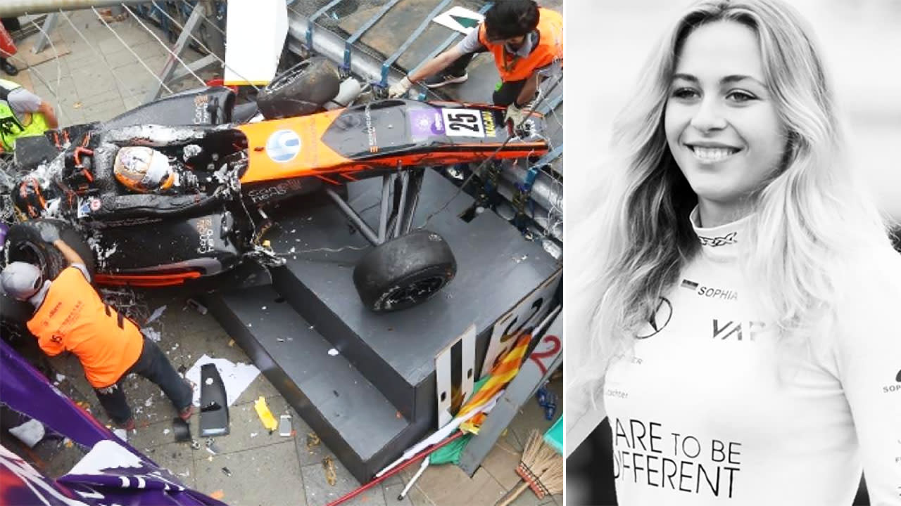 Sophia Floersch Teenage Driver Suffers Spinal Injuries In Macau Gp Crash