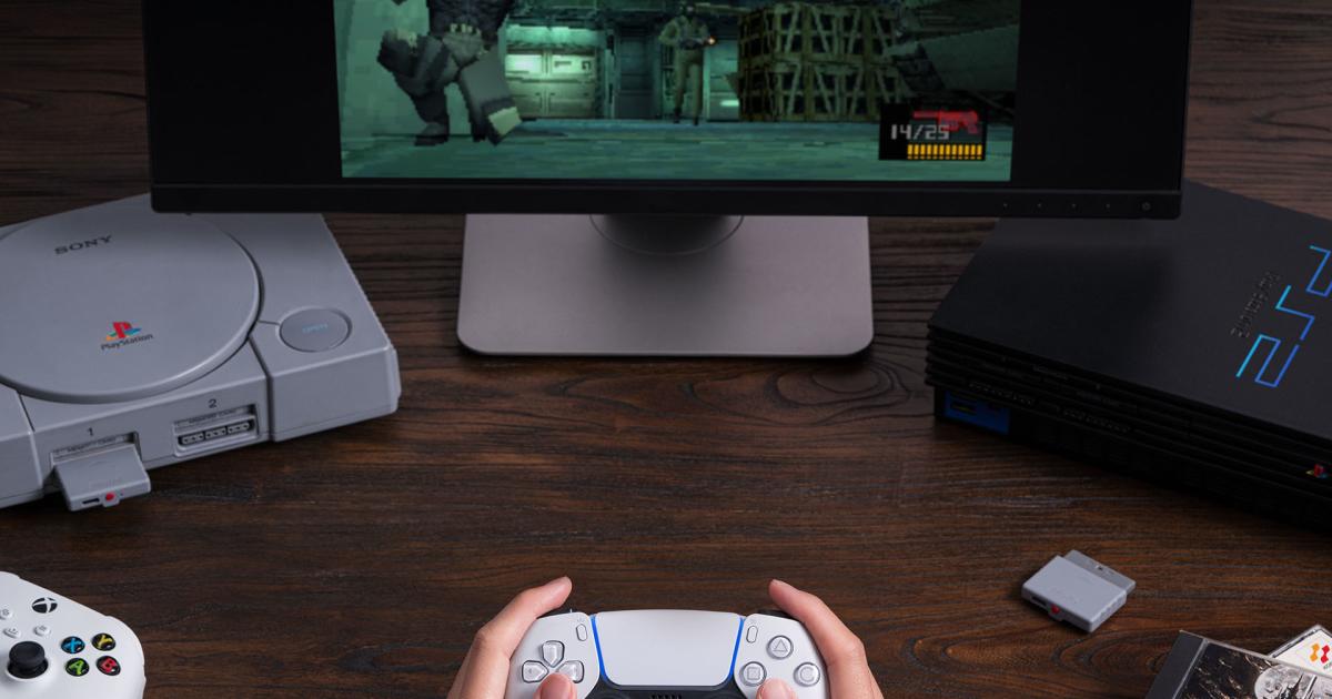 The latest retro receiver from 8BitDo brings modern controller support to the PS1 and PS2