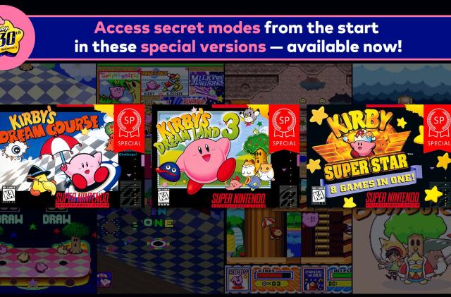 Nintendo Switch Online adds three special version Kirby games