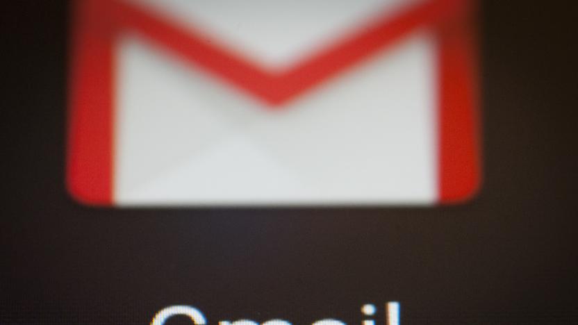 The Google Gmail mailing app is seen on an Android portable device on February 5, 2018. (Photo by Jaap Arriens/NurPhoto via Getty Images)