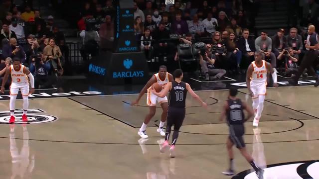 AJ Griffin with a dunk vs the Brooklyn Nets