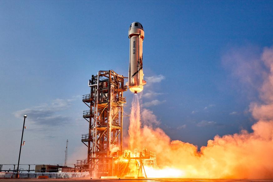 Blue Origin New Shepard launch in July 2021