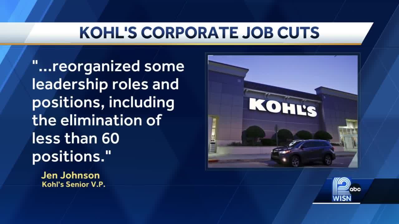 Kohl's lays off 60 corporate employees