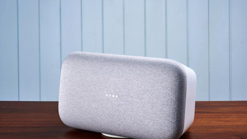 A Google Home Max smart speaker, taken on October 25, 2018. (Photo by Olly Curtis/T3 Magazine/Future via Getty Images)
