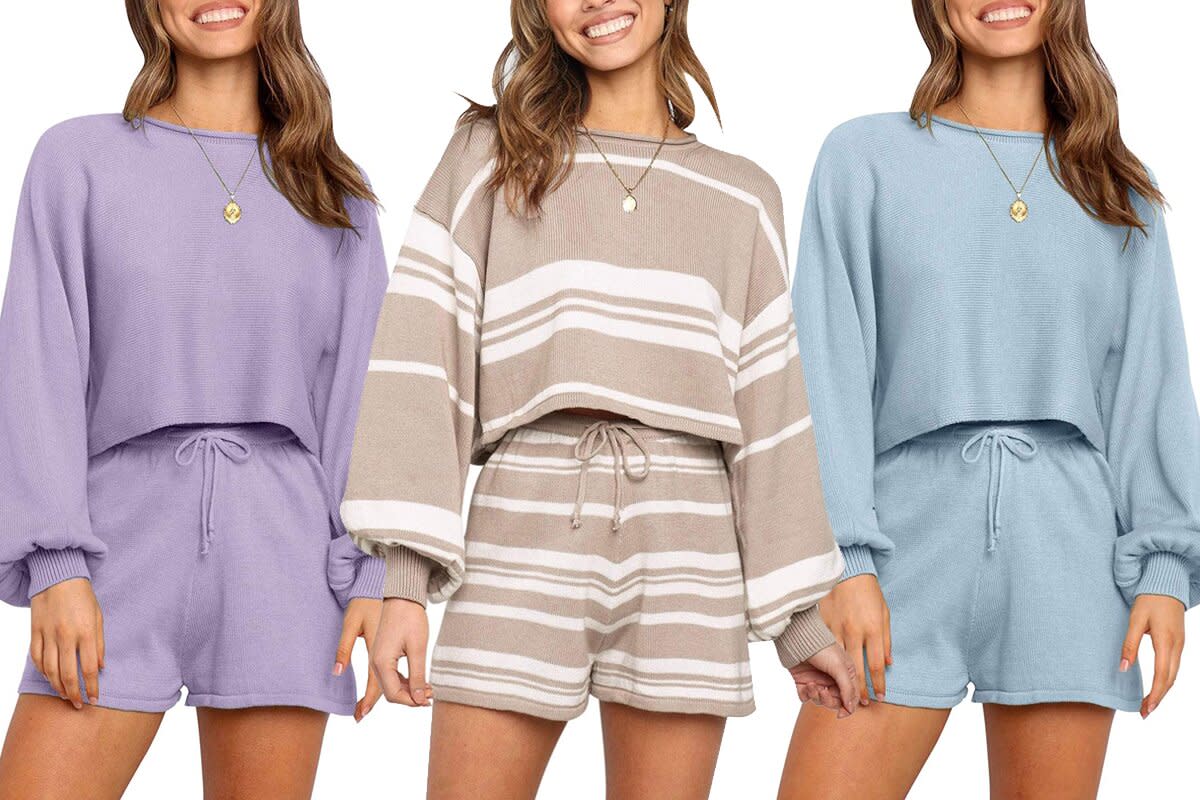 This Adorable Knit Short Set Is So Comfortable, Shoppers Can’t Believe