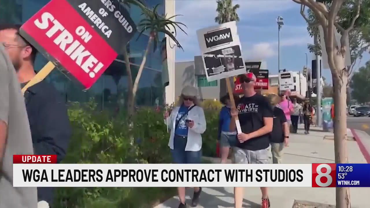 The Hollywood writers strike is over after guild leaders approve