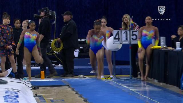 UCLA's Selena Harris stuns with 9.925 vault vs. No. 16 Oregon State