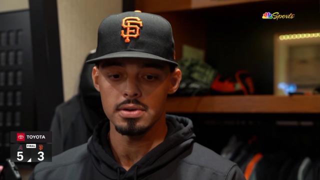Hicks evaluates his up-and-down outing in Giants' loss to D-backs