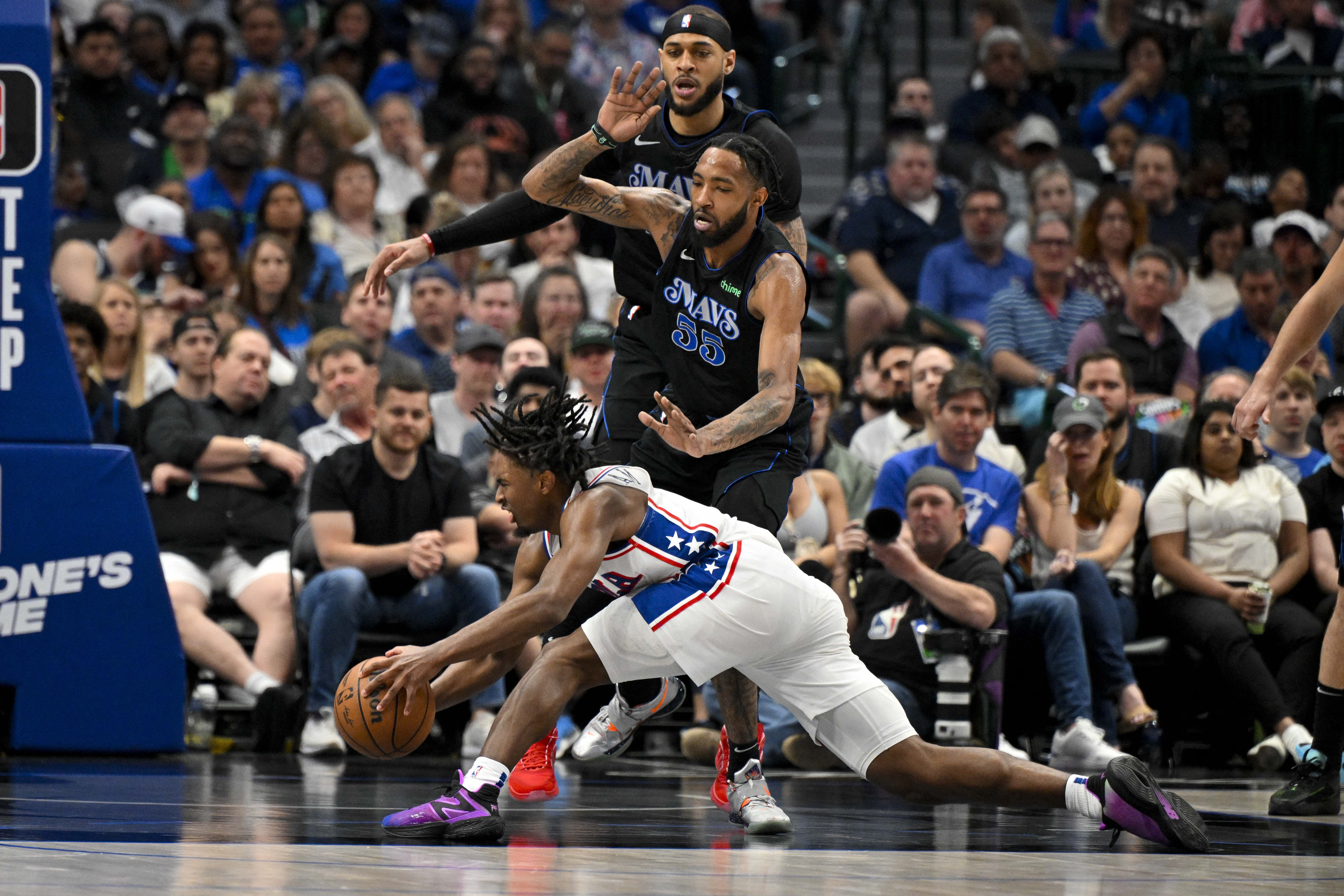 76ers star Tyrese Maxey out vs. Nets after slamming head on Mavs F Derrick Jones Jr.’s knee