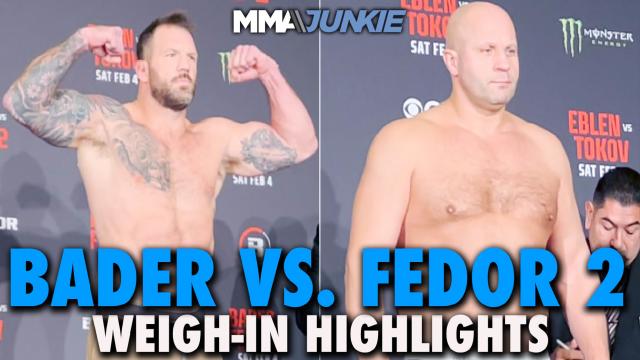 Bellator 290 weigh-ins video: Fedor Emelianenko steps on the scale for final MMA bout
