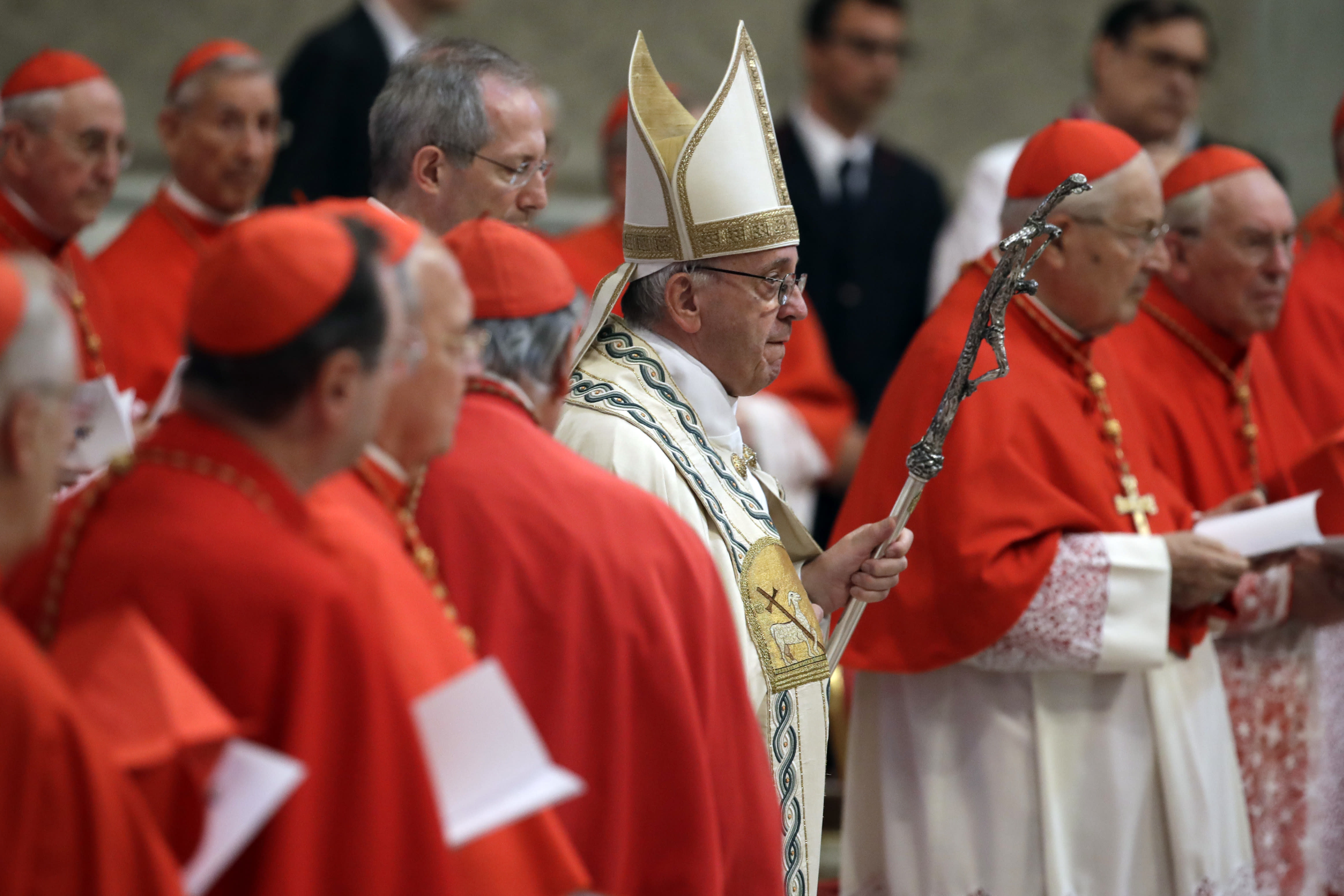 Pope gives prestigious red hats to 5 new cardinals