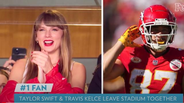 Travis Kelce-Taylor Swift is subject of  postgame show