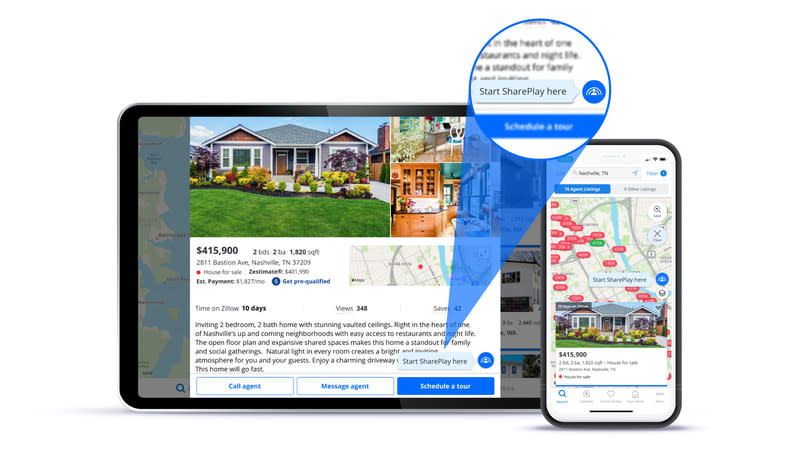 Zillow adds FaceTime SharePlay to let you browse homes with friends