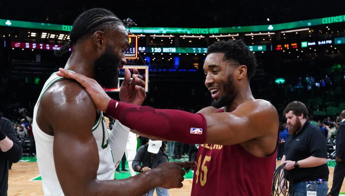 Brown, Mitchell putting friendship on pause for C's-Cavs series