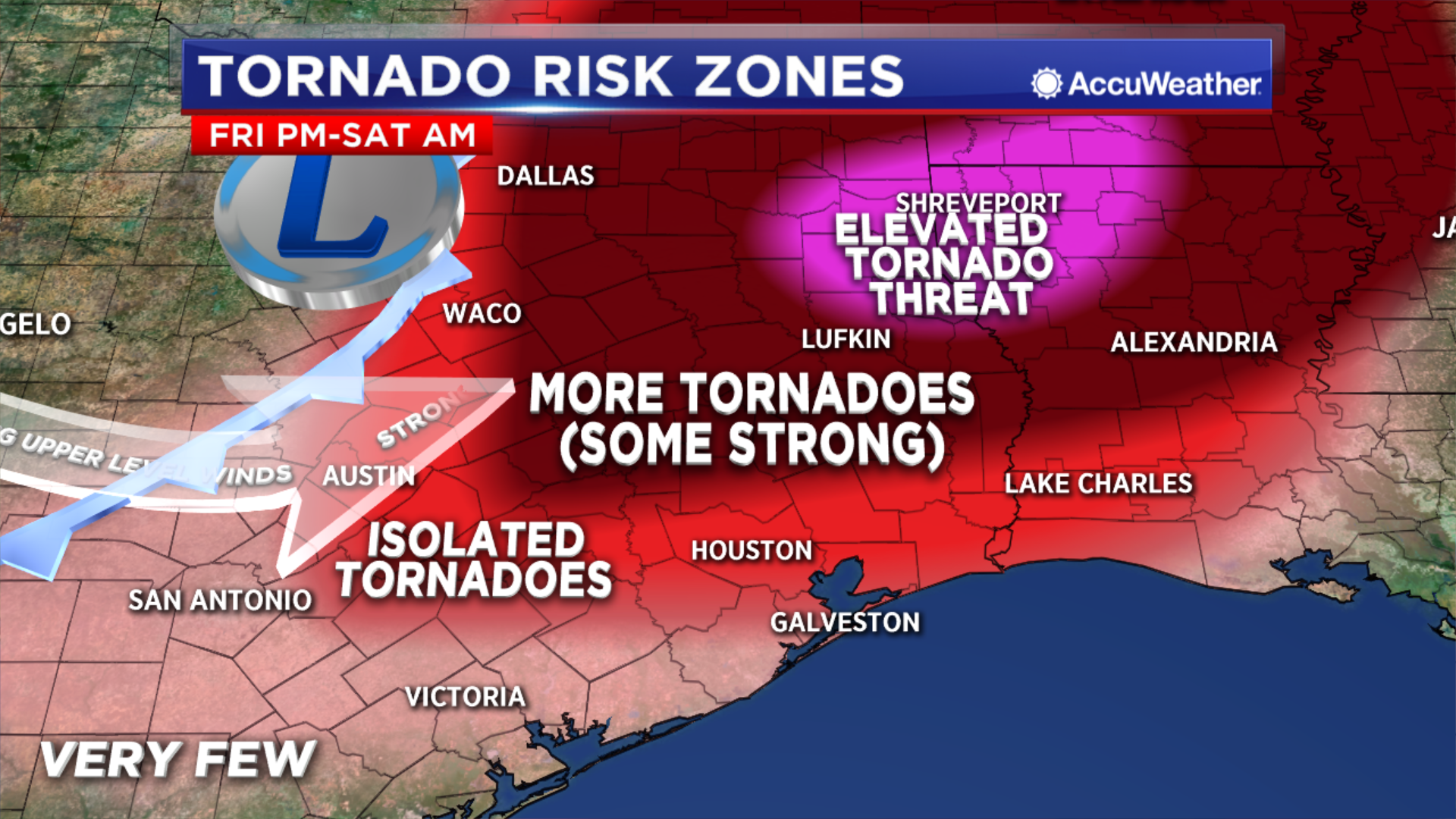 Storms reach Houston tonight, Tornado Watch for North Texas [Video]