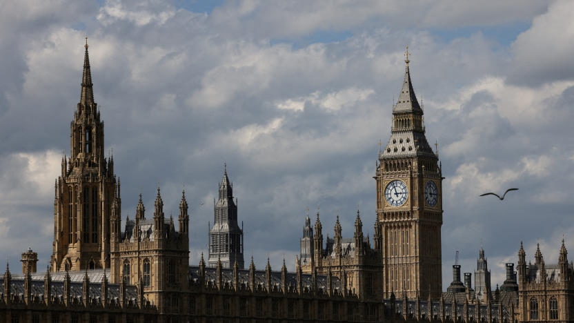 FILE PHOTO: A view of the Elizabeth Tower, commonly known as Big Ben, and the Houses of Parliament in London, Britain, April 30, 2024. REUTERS/Hollie Adams/File Photo