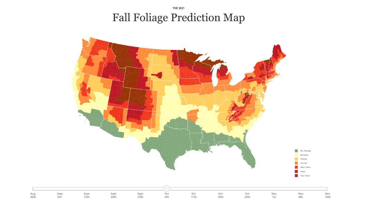 This Fall Foliage Prediction Map Gets You Ready for Autumn