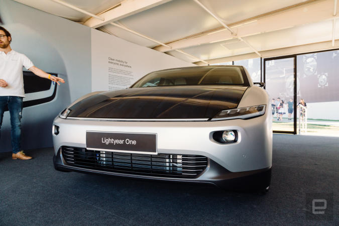 Lightyear One Is A Long And Expensive Solar Powered Statement Car Engadget