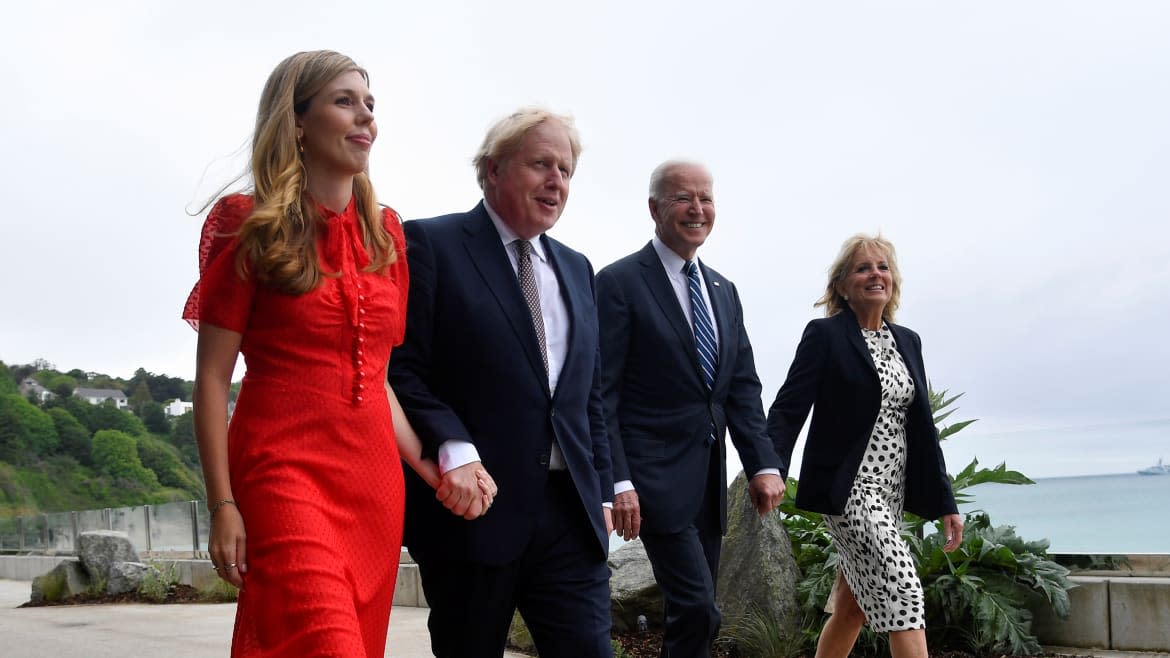 Boris Johnson Gifts Joe Biden Wikipedia Printout As They Make Nice At G7 Summit