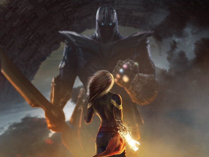 'Avengers 4' Fan-Made Poster Pits Captain Marvel Vs Thanos 