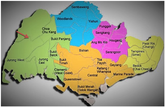 Singapore Map North South East West Condos In Jurong East – Singapore's Second Cbd