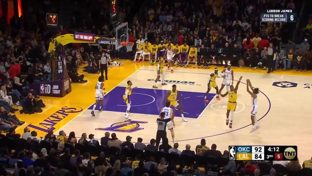 Isaiah Joe with a deep 3 vs the Los Angeles Lakers