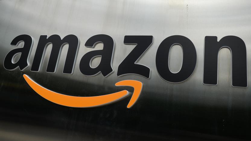 Amazon logo seen at the entrance to Amazon Ireland - Shackleton Office in Dublin.
On Thursday, 08 July 2021, in Dublin, Ireland (Photo by Artur Widak/NurPhoto via Getty Images)