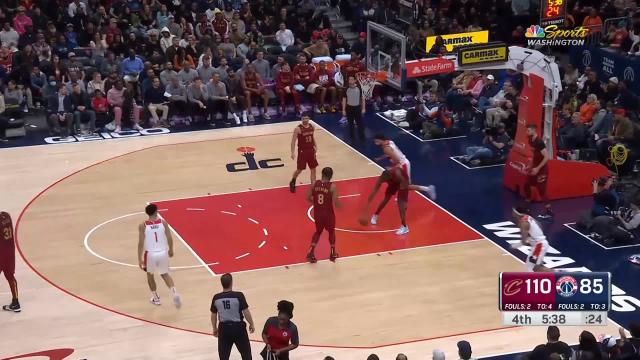 Anthony Gill with a dunk vs the Cleveland Cavaliers