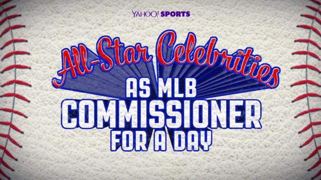 All-Star celebrities as MLB commissioner for a day