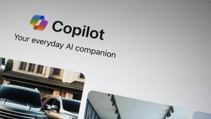 A Copilot page showing the incorporation of AI technology is shown in London, Tuesday, Feb. 13, 2024. The rise of generative AI chatbots is giving people new and different ways to look up information. (AP Photo/Alastair Grant)