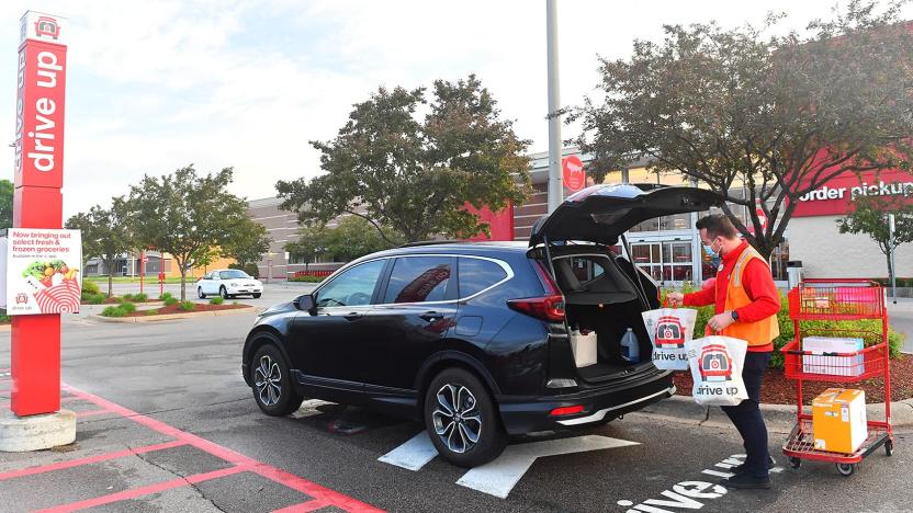 Target Drive Up contactless pickups.