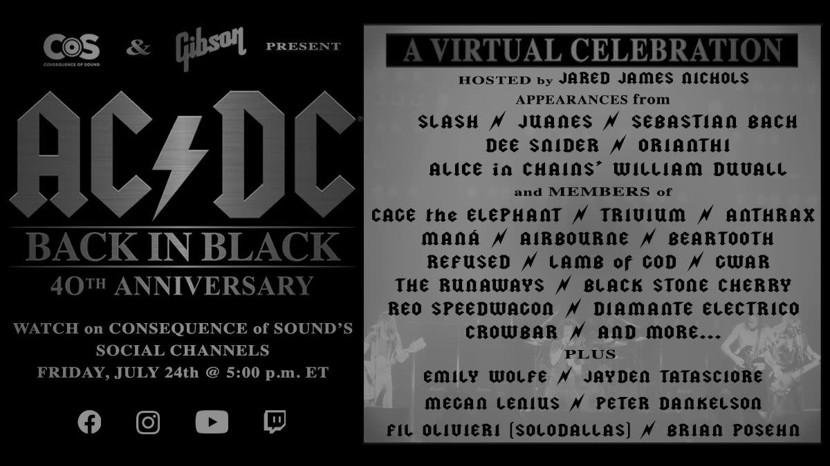 Watch Ac Dc Back In Black 40th Anniversary A Virtual Celebration