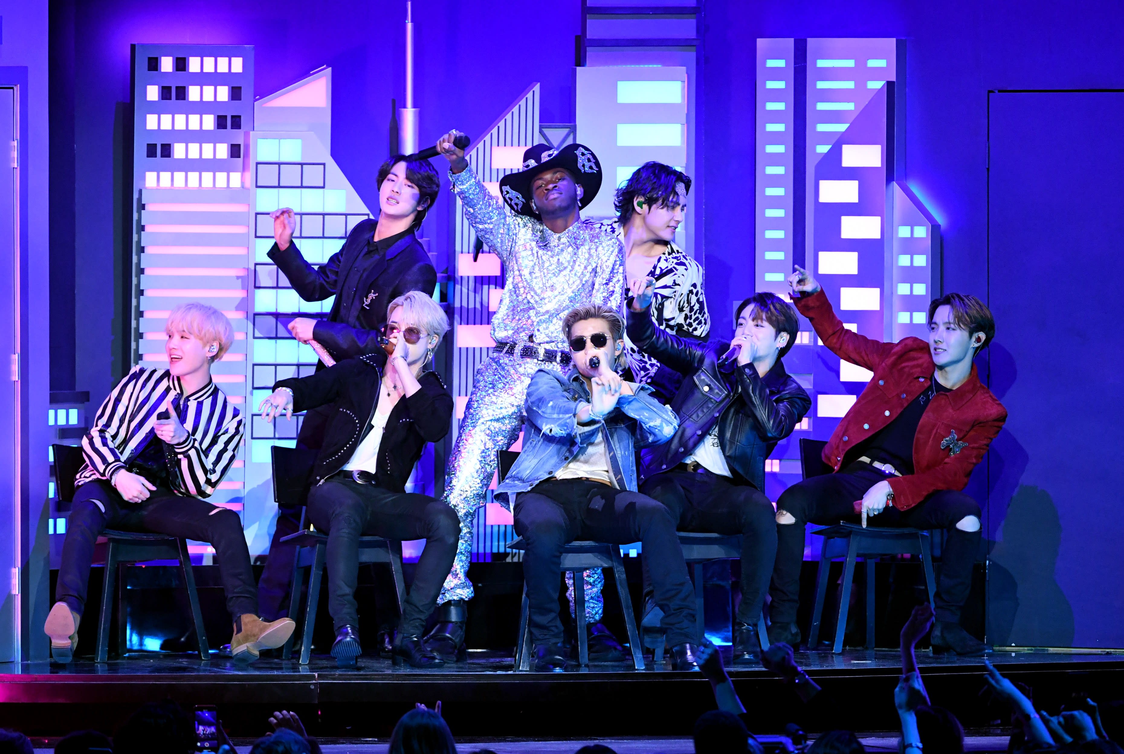 BTS Wore Amazing Outfits for Their Grammys 2020 Performance With Lil Nas X
