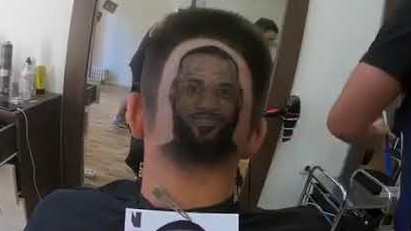 Fan Pays Tribute to LeBron James With Amazing Caricature Haircut