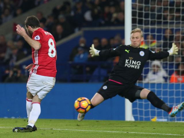 Juan Mata extended United's lead early on in the second half (Getty)