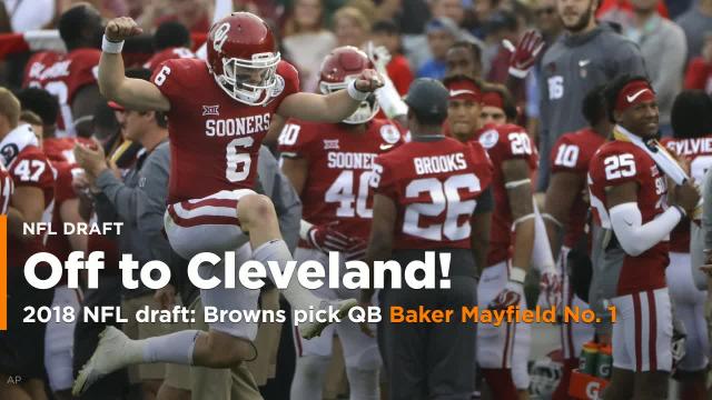 NFL Draft 2018: Baker Mayfield livestreamed his pick from home and