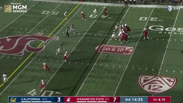 Washington State uses 21 second-half points to improve to 4-1, defeat California in Pullman