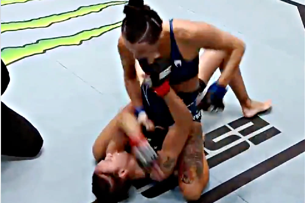 UFC Fight Night 193 video: 23-year-old Casey O’Neill batters Antonina Shevc...