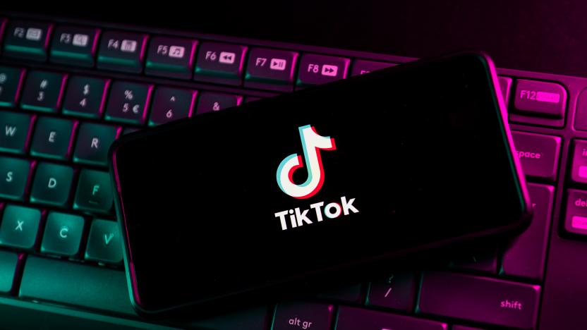 POLAND - 2023/02/07: In this photo illustration a TikTok logo seen displayed on a smartphone. (Photo Illustration by Mateusz Slodkowski/SOPA Images/LightRocket via Getty Images)