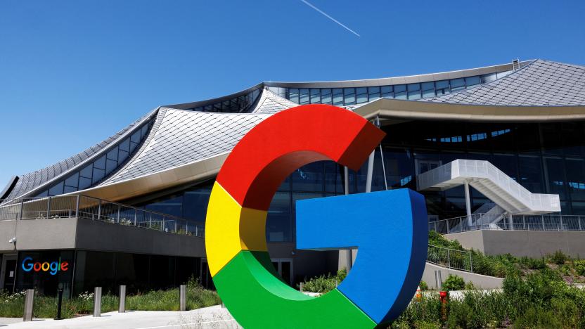 An exterior view of building BV100, during a tour of Google's new Bay View Campus in Mountain View, California, U.S. May 16, 2022. Picture taken May 16, 2022.   REUTERS/Peter DaSilva