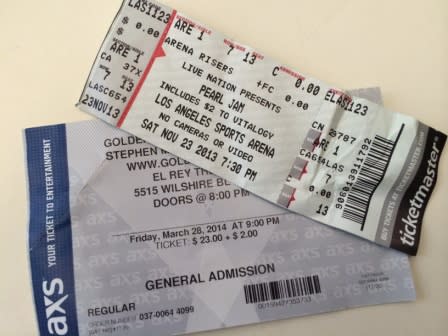 ticketmaster jam pearl axs ticket concert music took ago years example general staples center