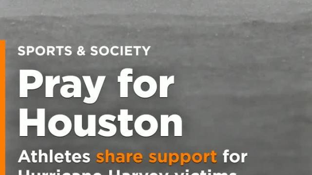Athletes share messages of support to Hurricane Harvey victims