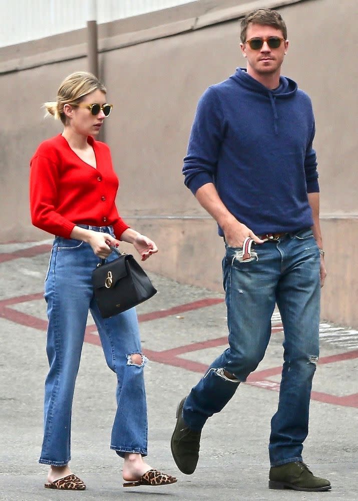 Going Strong Emma Roberts And Garrett Hedlund Step Out For Casual